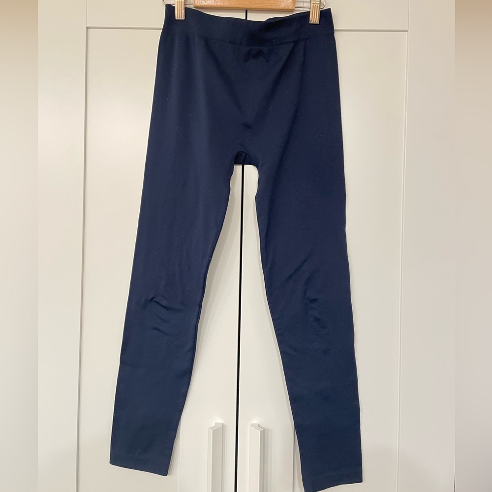 Women fleece lining legging Navy Blue Size S/M